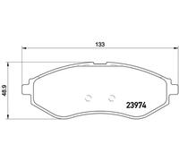 Brake pads P 24 048 BREMBO for CHEVROLET DAEWOO