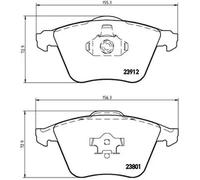 Brake pads P 24 057 BREMBO for VOLVO SAAB FORD MAZDA