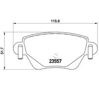 BREMBO P 24 059 Brake pad set