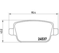 Brake pads P 24 075X BREMBO for FORD MONDEO IV Turnier MONDEO IV GALAXY II S-MAX