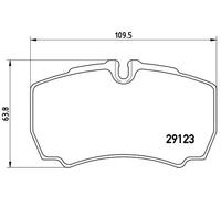 Rear Brake Pad Fits Ford Transit Tourneo Brembo P24084
