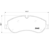 Brake Pads Set fits FORD TOURNEO CUSTOM V362 TDCi 2.2D Front 12 to 15 Brembo New