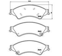 BREMBO P 24 153X Brake pad set