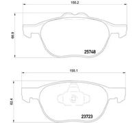 BREMBO P 24 158 Brake pad set