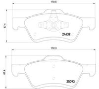 BREMBO P 24 159 Brake pad set