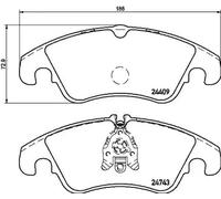 BREMBO P 24 161 Brake pad set