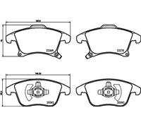 Brembo Front Brake Pad Set fits Ford S-Max Galaxy Mondeo