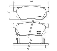 BREMBO P 28 008 Brake pad set