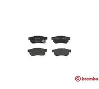 Brembo Brake Pads P 28 017 – Rear Disc Set with Anti-Squeak Plate for Acura, Honda, MG, Rover