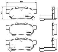 Brembo P28025 Rear Disc Brake Pad - Set of 4