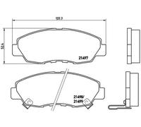 BRAKE PAD SET DISC BRAKE FOR HONDA ACCORD/IV/Mk/VI CIVIC/VIII/Hatchback/IX 2.0L