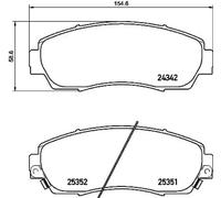 Brake pads P 28 068 BREMBO for HONDA CR-V III CR-V IV ODYSSEY CR-V V ZR-V