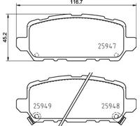 BREMBO P 28 090 Brake pad set