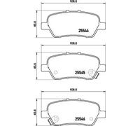 BRAKE PAD SET DISC BRAKE FOR HONDA ODYSSEY/ELYSION K24A6/K24Z2/K24Z5 2.4L 4cyl