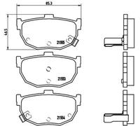 Brake Pads Set fits NISSAN BLUEBIRD 1.8 Rear 85 to 92 CA18T Brembo 4406001P91