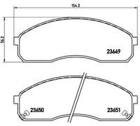 Brake pads P 30 012 BREMBO for KIA PREGIO Van SEDONA I SEDONA Mk II