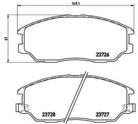 BRAKE PAD SET DISC BRAKE FOR HYUNDAI XG GRANDEUR/III TERRACAN EQUUS/CENTENNIAL