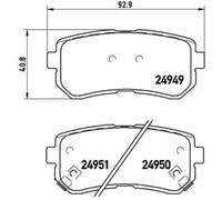 Brembo Brake Pad Rear - P30046