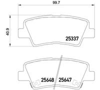 BREMBO P 30 054 Brake pad set