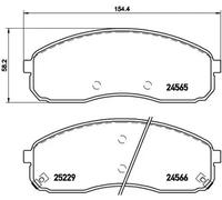 BREMBO P 30 058 Brake pad set