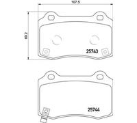 Brake pads P 30 074 BREMBO for JEEP HYUNDAI TESLA