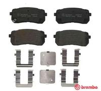 BREMBO Brake pad set P 30 080 with acoustic wear warning with anti-squeak plate with accessories KIA: SORENTO 3