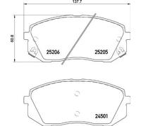 Brake pads P 30 093X BREMBO for HYUNDAI KIA