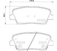 Brake pads P 30 104 BREMBO for KIA GENESIS