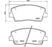 BREMBO P 30 108 Brake pad set
