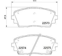 Brake pads P 30 115 BREMBO for KIA PICANTO II