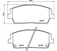 Brake pads P 30 116 BREMBO for KIA HYUNDAI