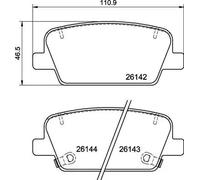 Brake pads P 30 118 BREMBO for HYUNDAI SANTA FE IV