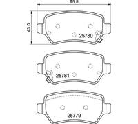 BREMBO P 30 120 Brake pad set