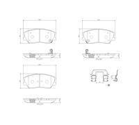 Disc Brake Brake Pad Set Front PRIME LINE Fits Kia Soul 3 Cargo Brembo P 30 121