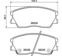 BREMBO P 30 121E Brake pad set