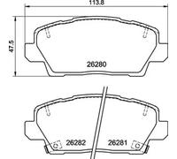 Brake pads P 30 125 BREMBO for KIA PICANTO III