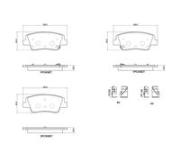 BREMBO P 30 152 Brake pad set