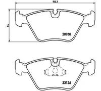 Brembo Brake Pads Front With Anti-Squeak Plate For Daimler XJ XJ 40/81 Jaguar XJ