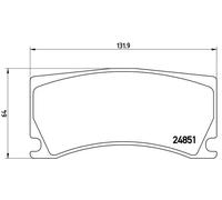 Brake Pads Set fits JAGUAR XKR X150 4.2 Rear 06 to 14 Brembo C2P15994 Quality