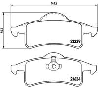 BREMBO Brake pad set PRIME LINE excl. wear warning contact P 37 006 Brake pads,Brake pad set, disc brake JEEP,GRAND CHEROKEE II (WJ, WG),CHEROKEE (XJ)