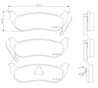 Brake pads P 37 009 BREMBO for JEEP WRANGLER Mk II CHEROKEE