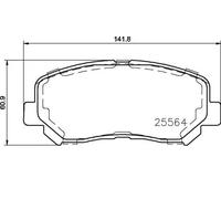 BREMBO P 37 019 Brake pad set