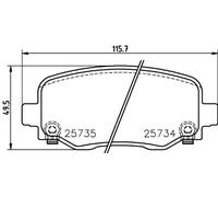 Brake pads P 37 020 BREMBO for JEEP CHEROKEE CHEROKEE VAN
