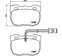 LAND ROVER DISCOVERY Brembo Brake Pads Front 1993-1998