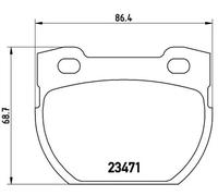 for LAND ROVER DEFENDER 90 DELPH BRAKE PADS REAR 1990 - 2016 STC1277 L316 LP777