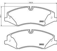 Brembo Front Brake Pad Set fits Land Rover Range Rover Discovery Range Rover