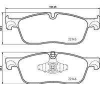 Brembo Front Brake Pad Set fits Jaguar E-Pace Land Rover