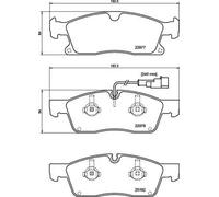 Front Brake Pad Set Fits Maserati Levante BREMBO
