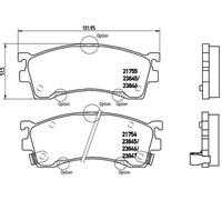 Brake pads P 49 023 BREMBO for MAZDA FORD USA