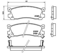 Brake pads P 49 025 BREMBO for MAZDA 929 Mk III XEDOS 9 MPV I